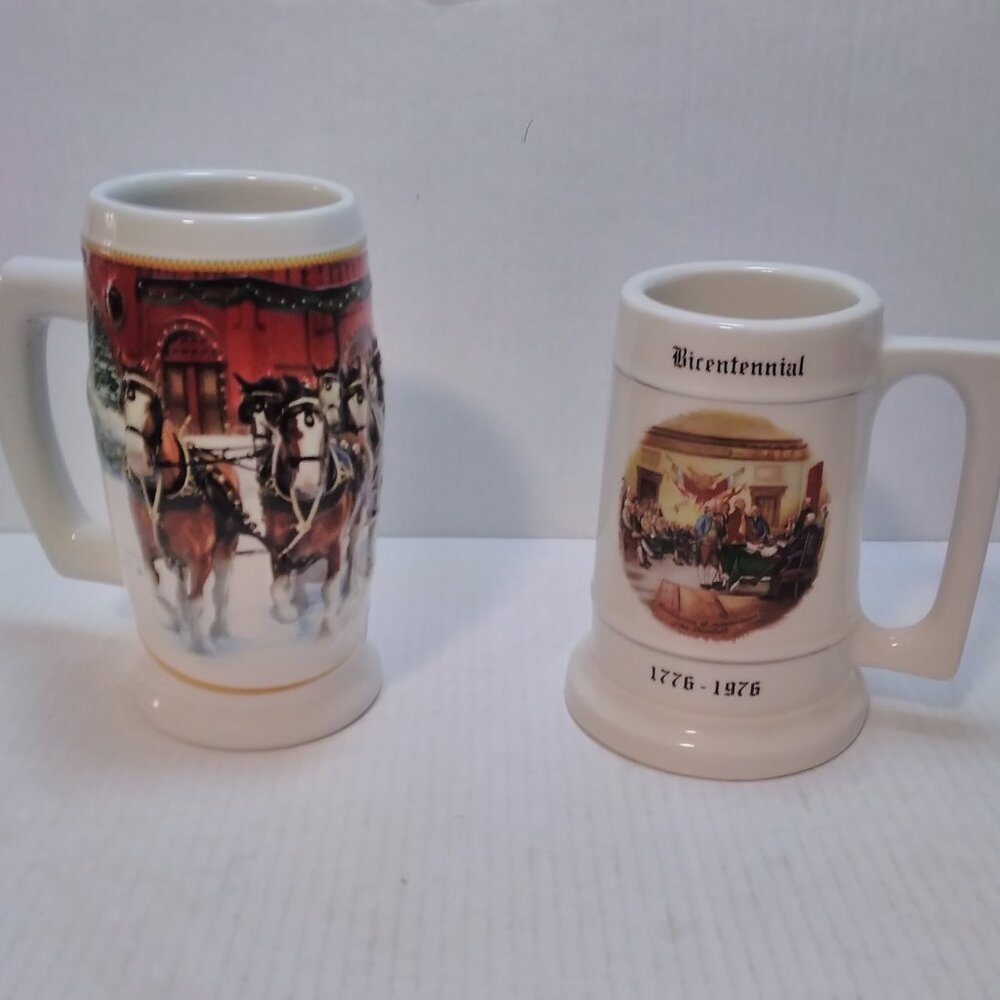 2 Steins---2006 Budweiser, - GPH